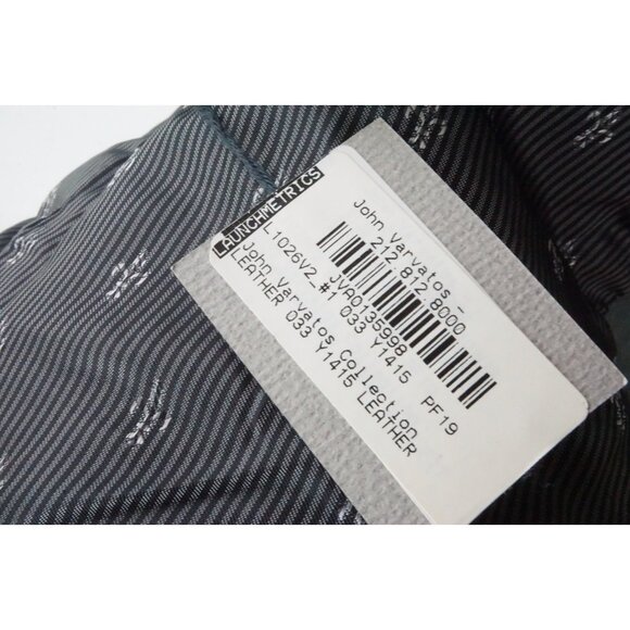John Varvatos 100% Leather Seal Gray Blazer Coat Jacket Sz 38 Brand New - Picture 9 of 9